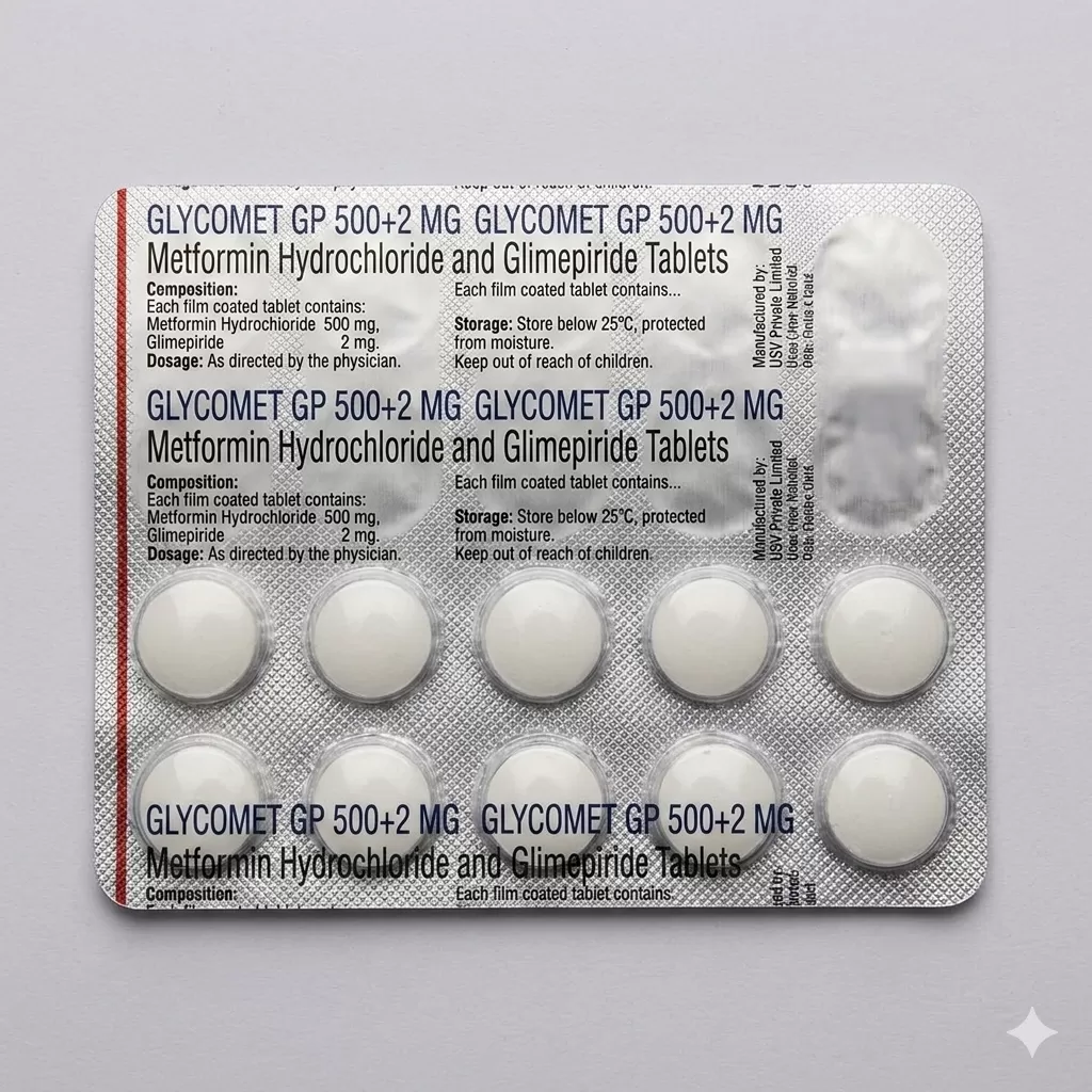 GLYCOMET GP 500+2 MG